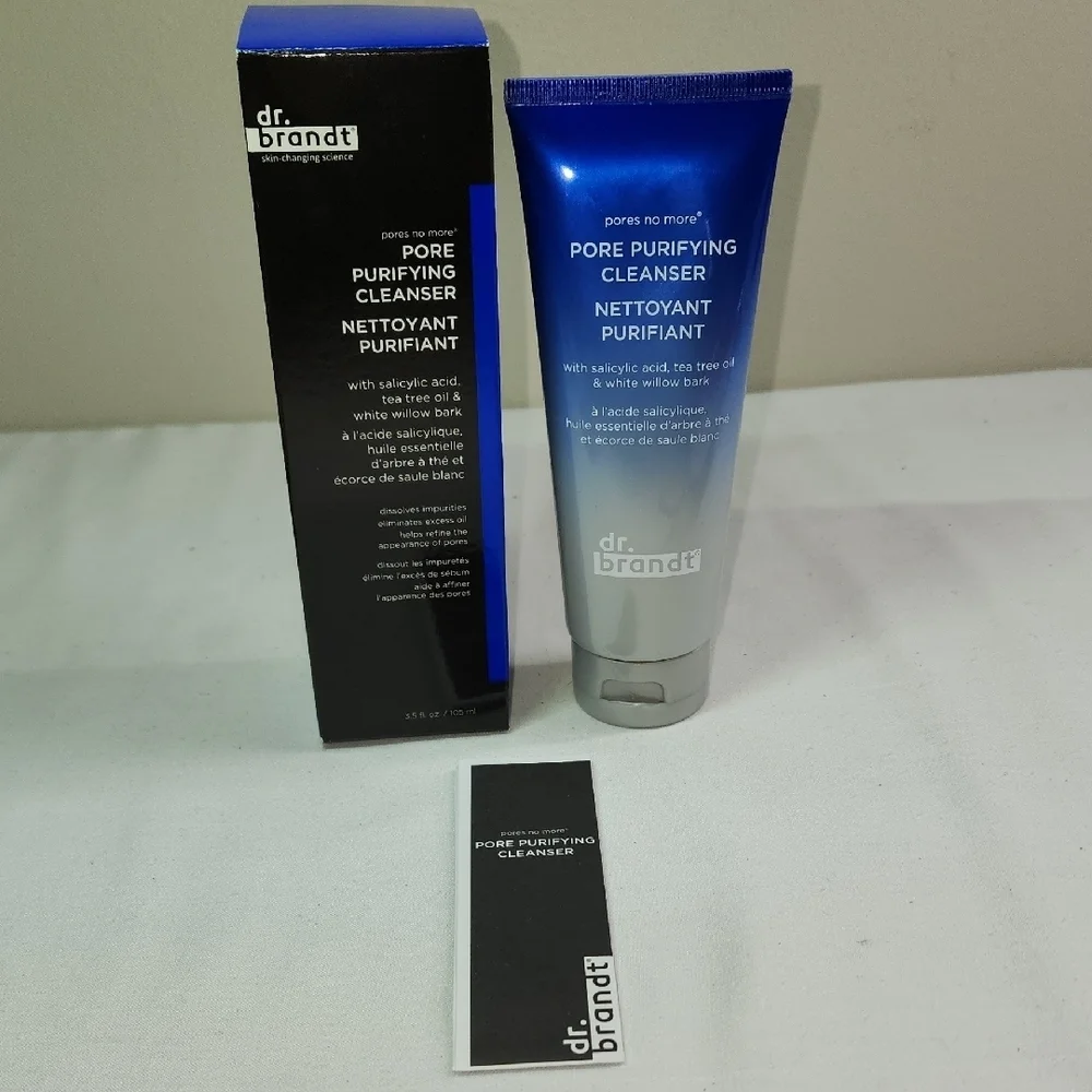 Dr. Brandt Pore Purifying Cleanser - Black and Blue Packaging